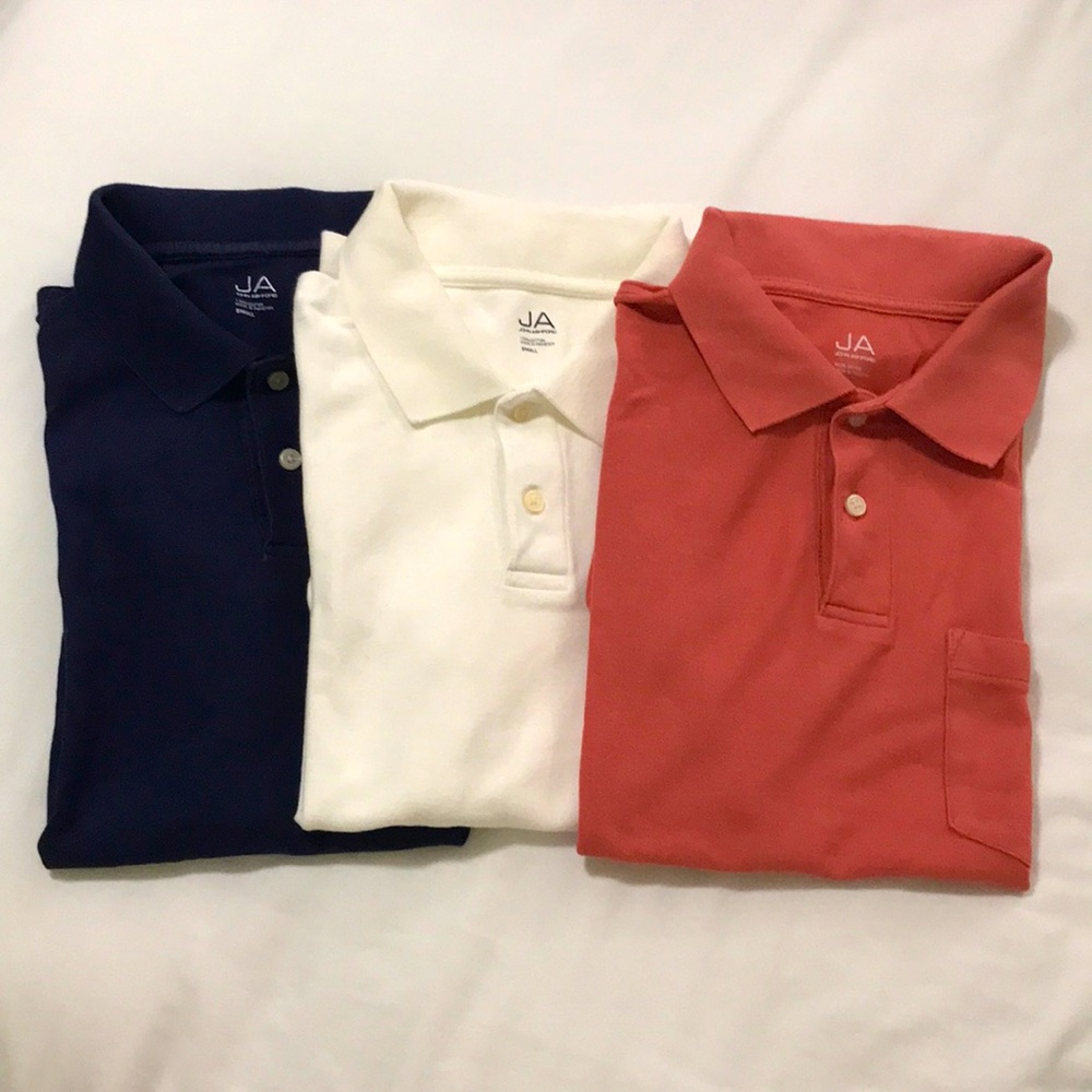 👕 Bundle! 3 John Ashford Polo Shirts Small